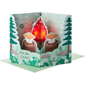 Hallmark Signature Paper Wonder Pop Up Love Card, Love You Hearts (Anniversary Card, Birthday Card, Sweetest Day Card)(S’mores)