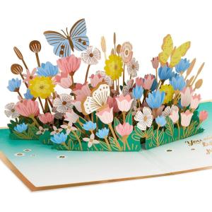 Hallmark Signature Paper Wonder Pop Up Valentines Day Card (Vintage Red Truck)(Thankful for You Floral)