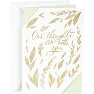 Hallmark Signature Sympathy Card (Forever Remembered)(Gold Foil Agate)