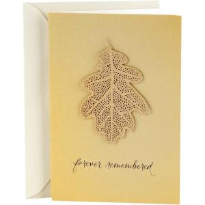 Hallmark Signature Sympathy Card (Forever Remembered)(White)