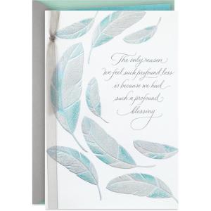 Hallmark Signature Sympathy Card (Many Thoughts and Prayers)(Our Hearts are with You)