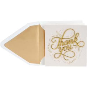 Hallmark Signature Thank You Card, Thank You So Much (Nurses Day Card, Teacher Appreciation, Healthcare Worker Gift)(So Very Much)