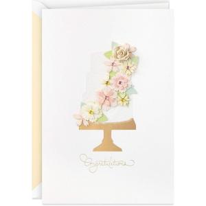 Hallmark Signature Wedding Card, Bridal Shower Card, Engagement Card (Champagne)(Just the Beginning)