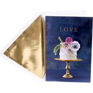 Hallmark Signature Wedding Card, Bridal Shower Card, Engagement Card (Ever After)(Navy Blue)