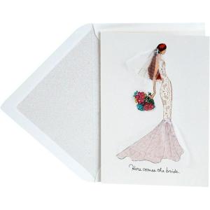 Hallmark Signature Wedding Card, Engagement Card, or Bridal Shower Card (Here Comes the Bride) (699RZH6205)