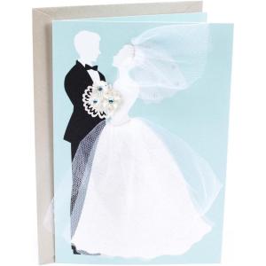 Hallmark Signature Wedding Card (Live Laugh Love)(Bride And Groom)