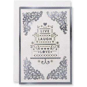 Hallmark Signature Wedding Card (Live Laugh Love)(Live Laugh Love)