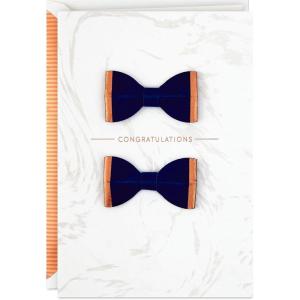 Hallmark Signature Wedding Card for Gay Couple (Bow Ties)