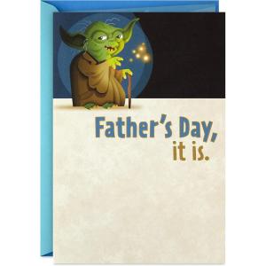 Hallmark Star Wars Father’s Day Card (Yoda, Celebrate You, We Must), May the 4th