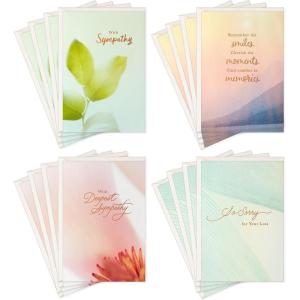 Hallmark Sympathy Cards Assortment, Nature (16 Cards with Envelopes)(Cards)