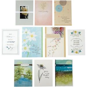 Hallmark Sympathy Cards Assortment Pack (10 Condolence Cards with Envelopes)