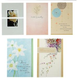 Hallmark Sympathy Cards Assortment Pack (5 Condolence Cards with Envelopes)(5 Cards  5 Envelopes)