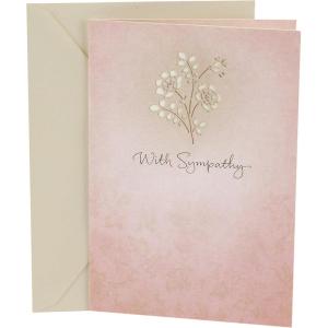 Hallmark Sympathy Greeting Card (Laser Flower)