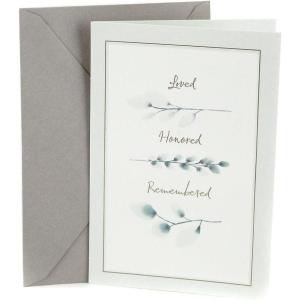 Hallmark Sympathy Greeting Card (Loved, Honored, Remembered)