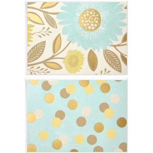 Hallmark Thank You Cards Assortment, Painted Florals (48 Cards with Envelopes for Baby Showers, Bridal Showers, Weddings, All Occasion)(Flowers and Dots)