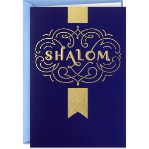 Hallmark Tree of Life Hanukkah Boxed Cards (40 Cards and Envelopes) Blue and Silver Dove(Shalom Hanukkah Cards)