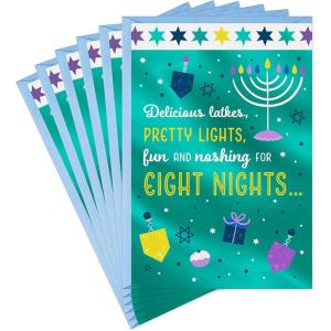 Hallmark Tree of Life Hanukkah Cards, Latkes and Lights (6 Cards with Envelopes)(Latkes and Lights  6 Cards with Envelopes)