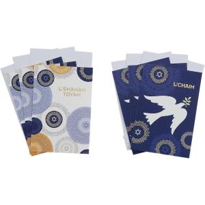 Hallmark Tree of Life Pack of Funny Passover Cards, A Little Schmaltz (4 Cards with Envelopes)(Rosh Hashanah  L’Shanah Tovah and L’Chaim)