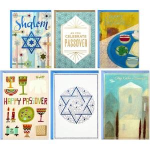 Hallmark Tree of Life Passover Cards Assortment, Happy Passover (6 Cards with Envelopes)(Happy Passover)
