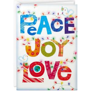 Hallmark UNICEF Boxed Christmas Cards, Peace Tree (12 Cards and 13 Envelopes) (1XPX5649)(Love Lettering)