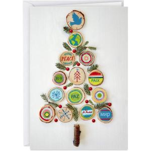 Hallmark UNICEF Boxed Christmas Cards, Peace Tree (12 Cards and 13 Envelopes) (1XPX5649)(Peace Tree)