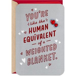 Hallmark Valentine’s Day Card (Weighted Blanket) for Anniversary, Love, Romantic Birthday, Sweetest Day(Weighted Blanket)