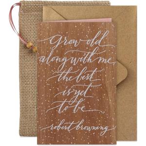 Hallmark Wedding Card, Bridal Shower Card, Engagement Card (Wonderful Couple)(Brown)