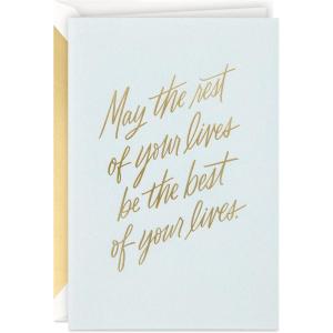 Hallmark Wedding Card (Flower Arch) Signature Handcrafted Greeting Card(Rest of Your Lives)