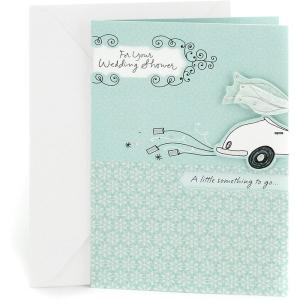 Hallmark Wedding Shower Greeting Card (Get-Away Car)