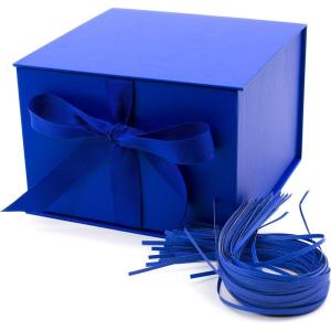 Hallmark “Hallmark 7″” Gift Box with Lid and Paper Fill (Dark Blue) for Christmas, Hanukkah, Father’s Day, Birthdays, Baby Showers and Graduations”, navy blue, large (5EBC1118)(Navy Blue)