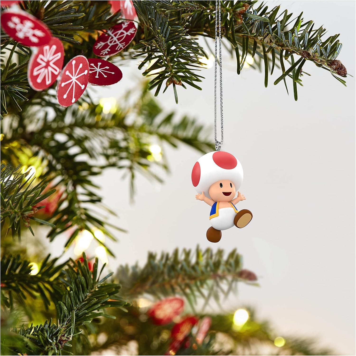 imageHallmark Keepsake 098quot Mini Christmas Ornament 2024 Nintendo Super Mario Boo Gifts for GamersSuper Mario Toad