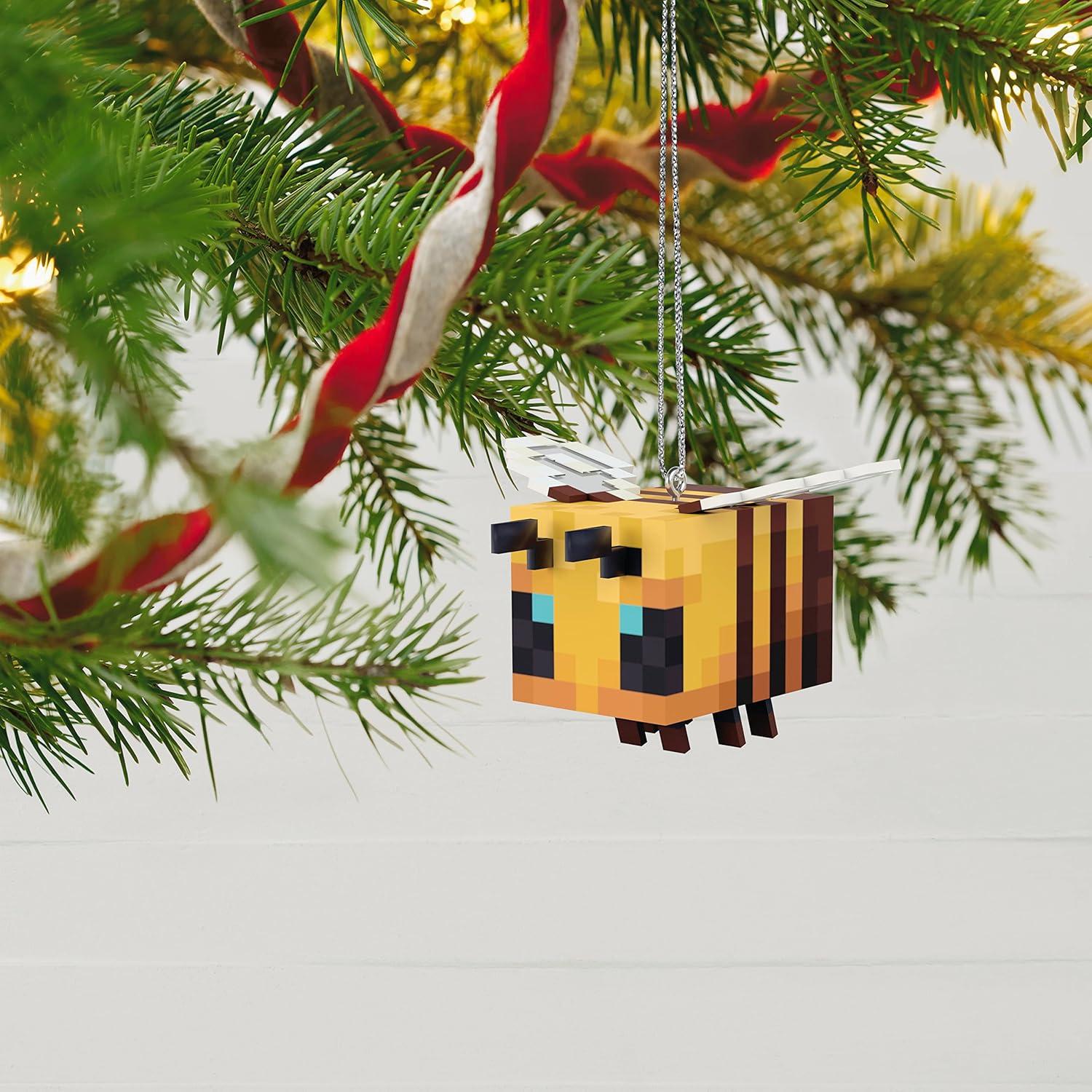 imageHallmark Keepsake Christmas Ornament 2023 Minecraft Bee Gifts for GamersBee