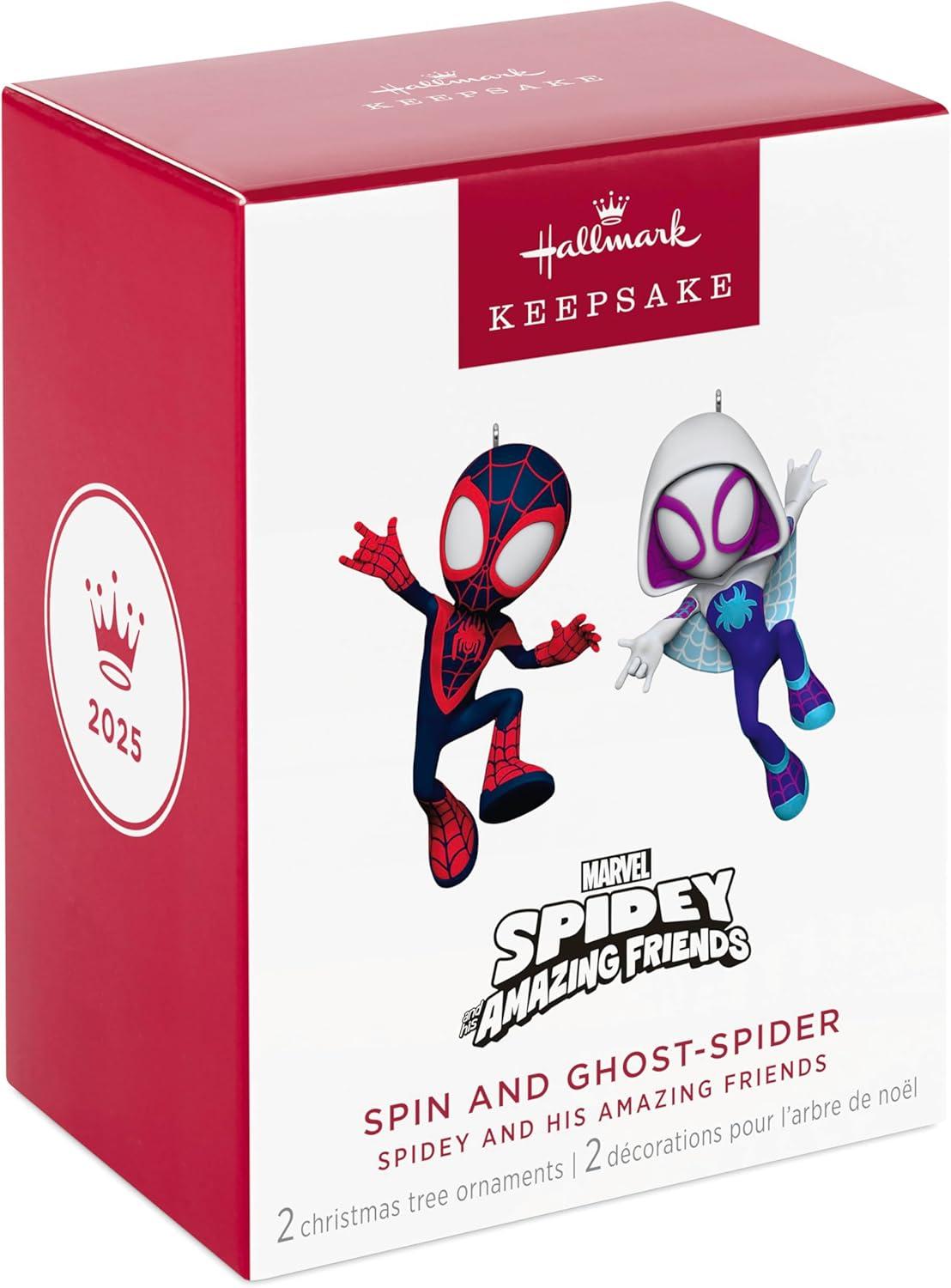 imageHallmark Keepsake Christmas Ornament 2024 Marvel Studios XMen 97 Wolverine Gifts for Marvel FansSpin and GhostSpider