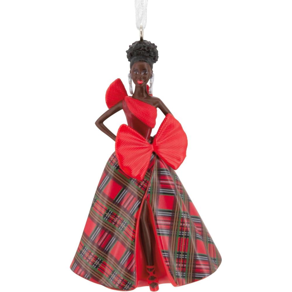 imageHallmark Barbie in Car Christmas OrnamentAfrican American Barbie