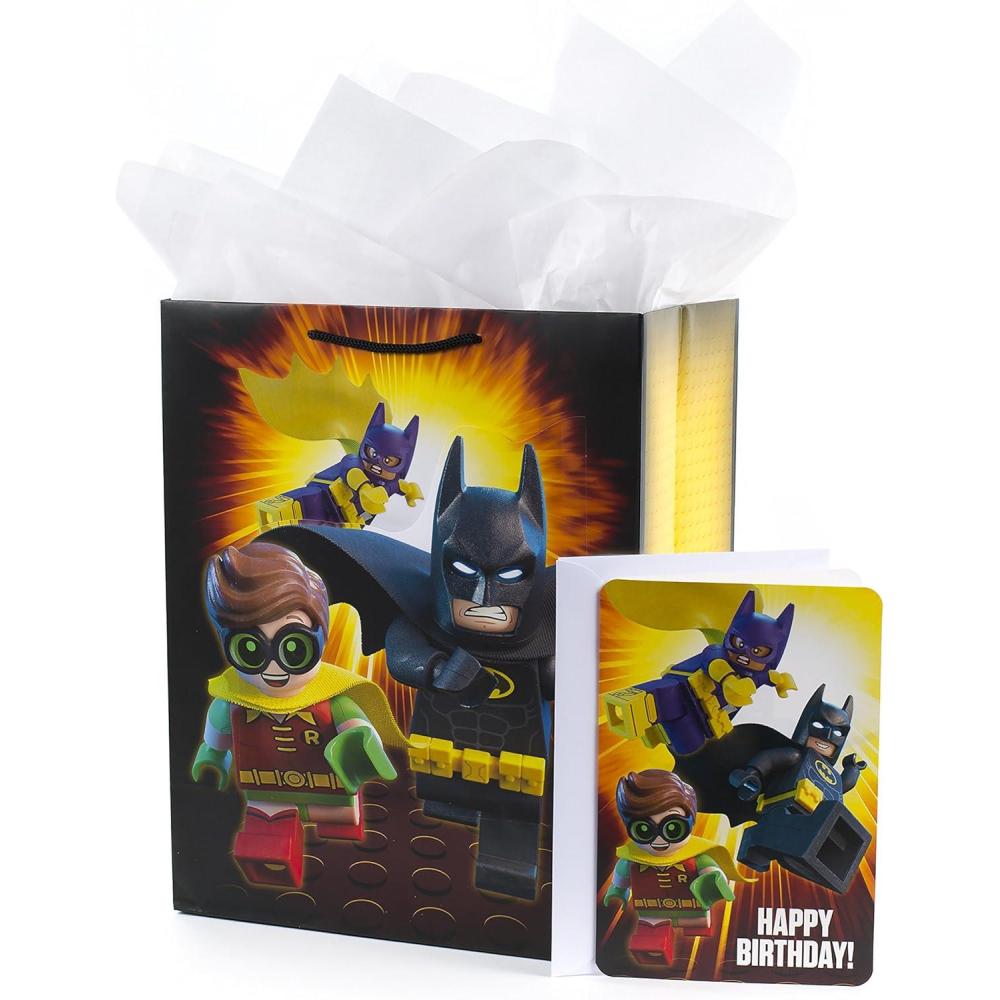 imageHallmark Batman Pop Up Birthday Card for Him Epic Day Signature Paper Wonder 3D CardLarge Lego Batman