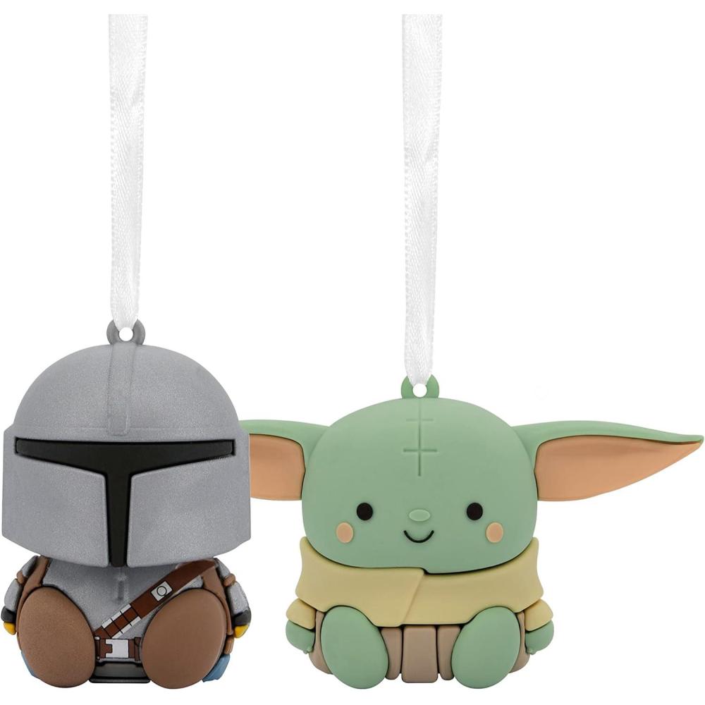 imageHallmark Better Together Disney Tim Burtons The Nightmare Before Christmas Jack and Sally Magnetic Christmas Ornaments Set of 2 ShatterproofMandalorian  Grogu