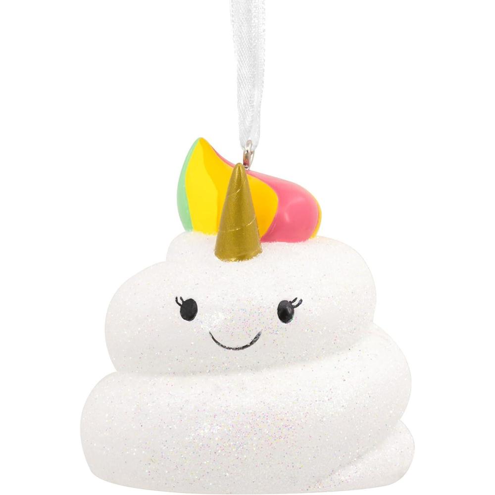imageHallmark Crayola Unicorn Resin Christmas OrnamentRainbow Swirl