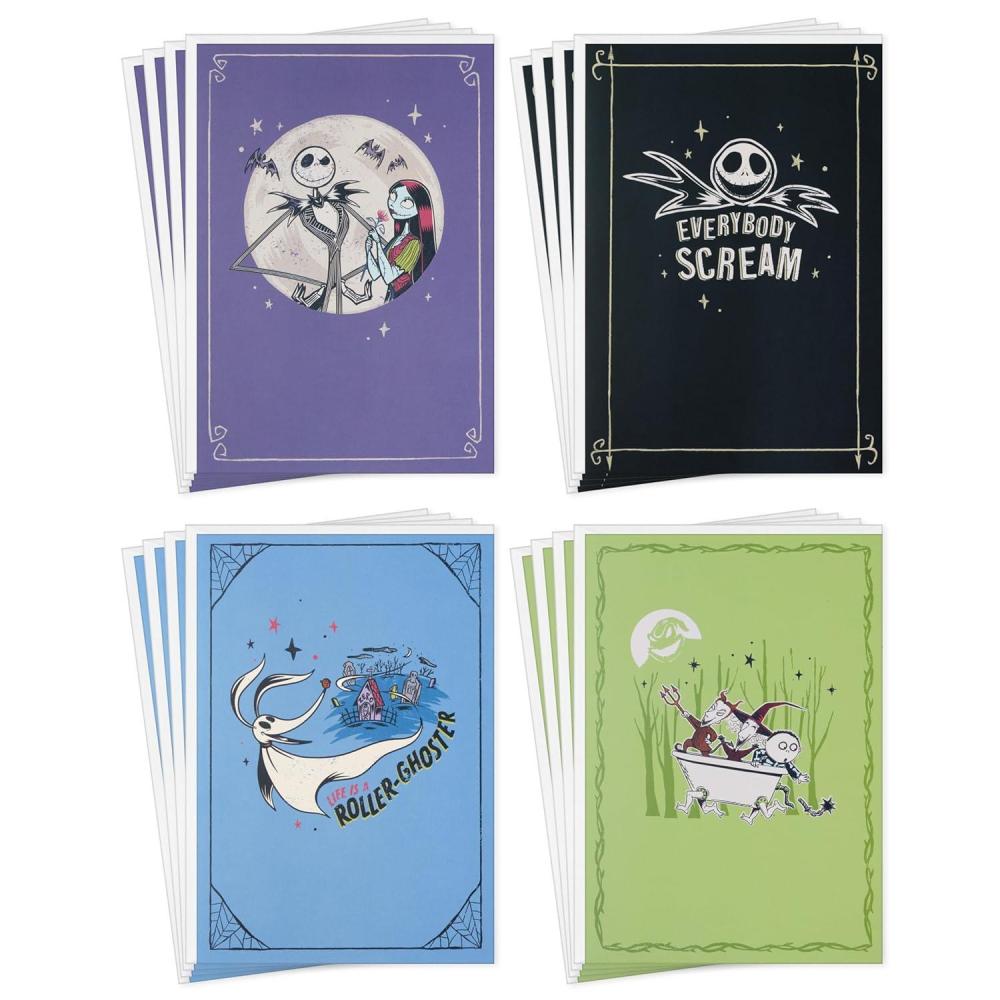 imageHallmark Disney Tim Burtons The Nightmare Before Christmas Everyday Card Assortment 16 Cards and Envelopes for Halloween Holidays Fans