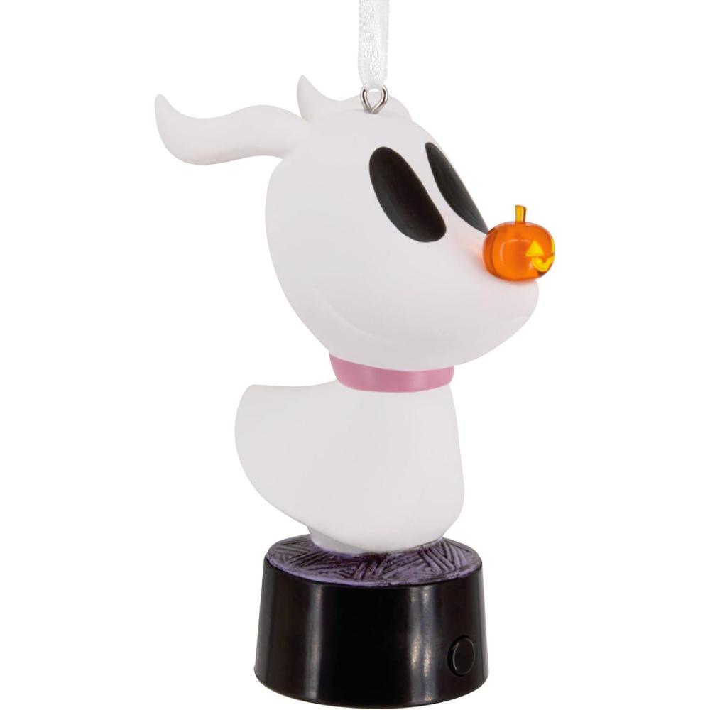 imageHallmark Disney Tim Burtons The Nightmare Before Christmas Zero The Dog Christmas Ornament with Light Gifts for Disney Fans