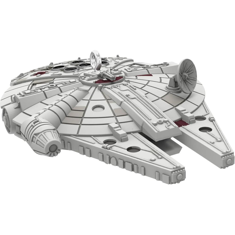 imageHallmark Keepsake 075quot Mini Christmas Ornament 2025 Star Wars Darth Vaders TIE Fighter Gifts for Star Wars FansMillennium Falcon