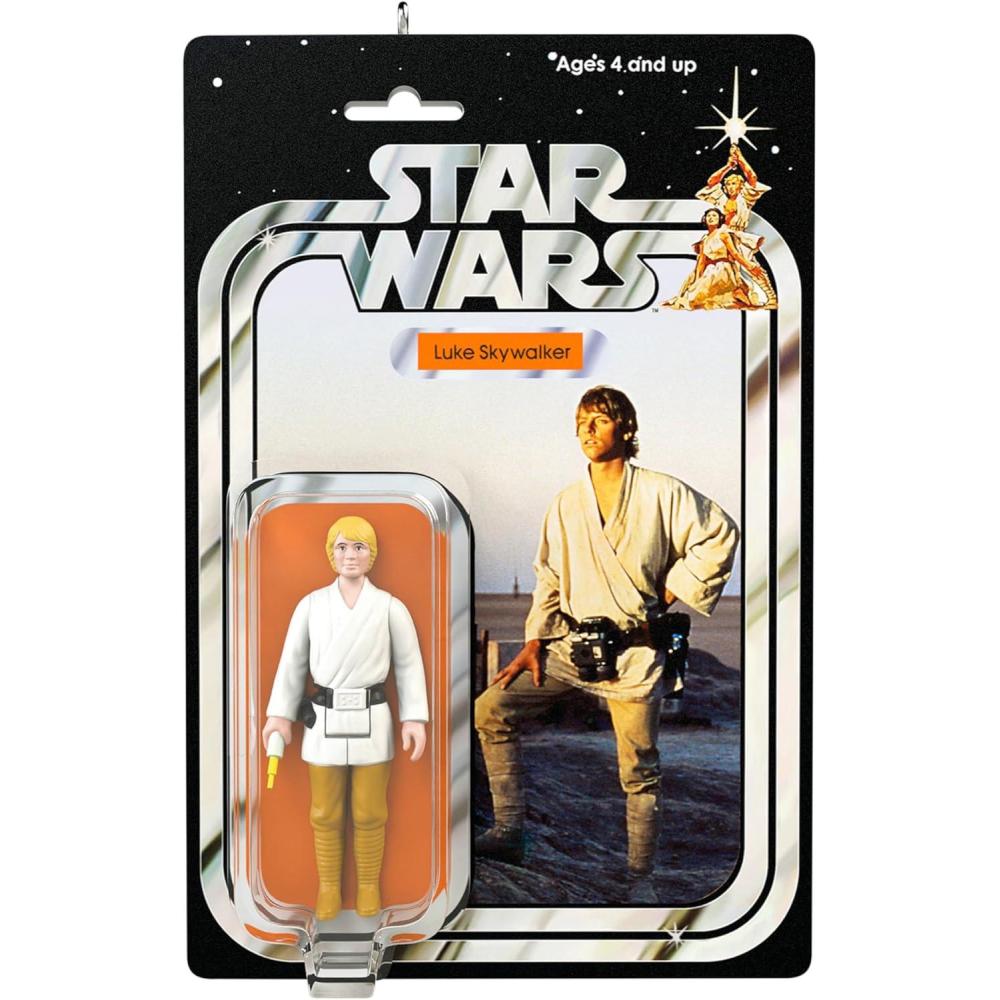 imageHallmark Keepsake Christmas Ornaments 2023 The Mandalorian and Grogu LEGO Star Wars Minifigure Set of 2 Gifts for Star Wars FansLuke Skywalker