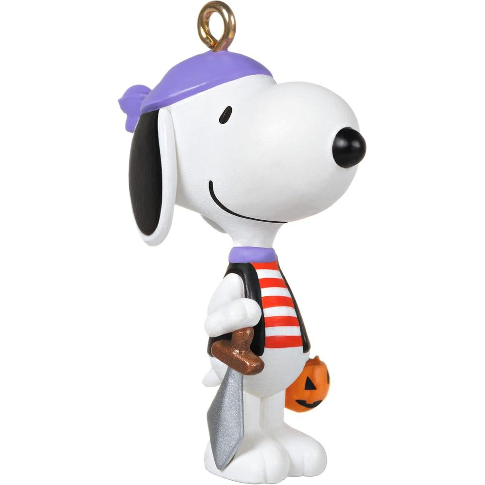 imageHallmark Keepsake Halloween Ornament 2025 Peanuts Spooky Snoopy Musical with Light Halloween DecorationsMini Pirate Snoopy