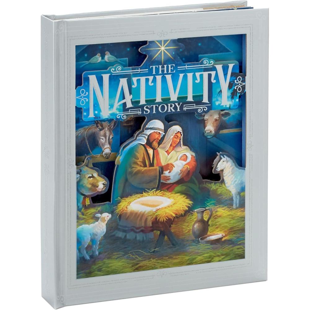 imageHallmark Nativity Story PopUp Book with Light and Sound for Kids Grandchildren Nieces NephewsNativity PopUp