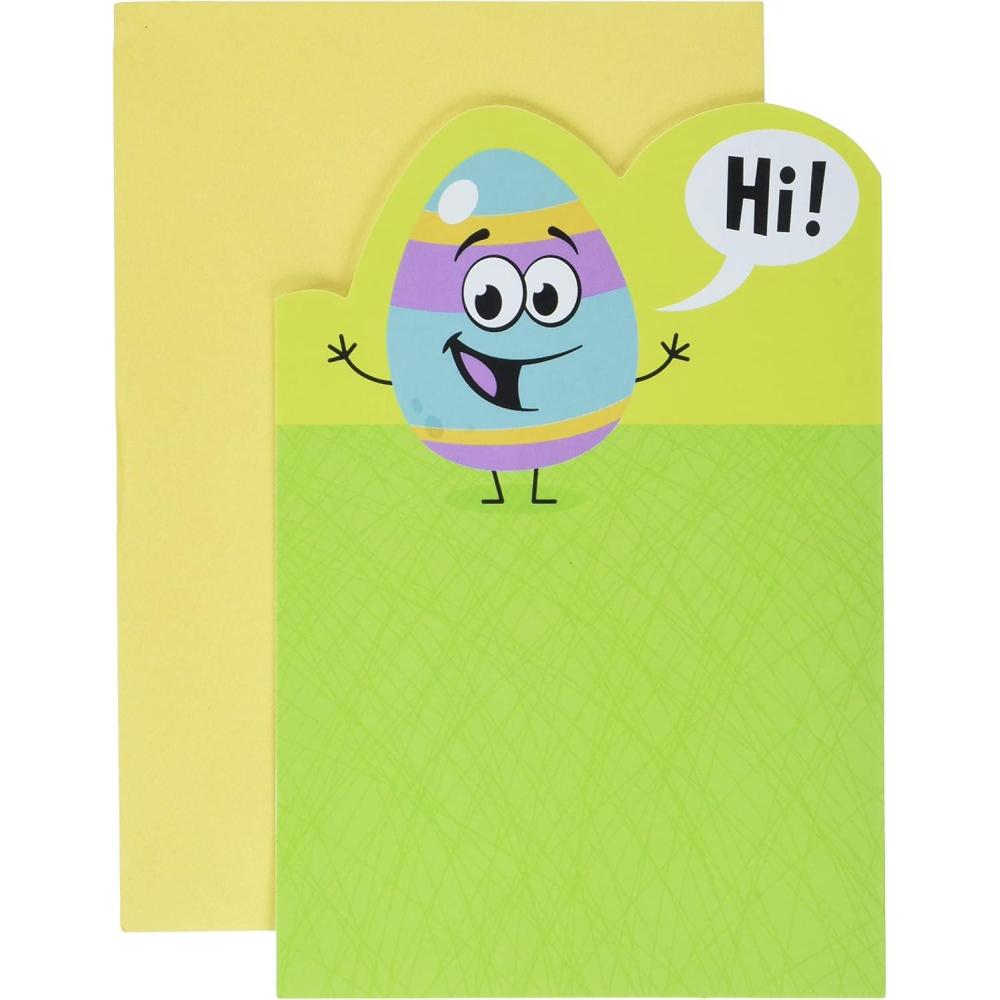 imageHallmark Pack of 4 Easter Cards for Kids Chick Knock Knock JokeEaster Egg Joke  6 Funny Cards with Envelopes