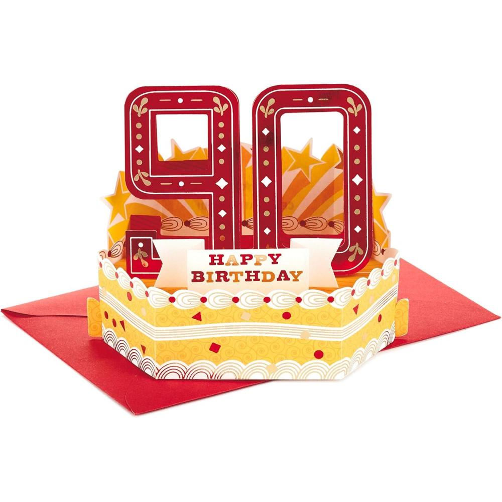 imageHallmark Paper Wonder 90th Birthday Pop Up Card Celebrating You
