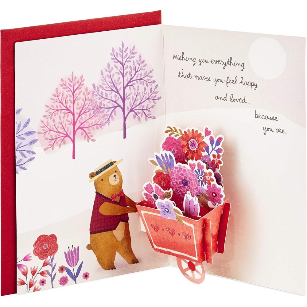 imageHallmark Paper Wonder Pop Up Valentines Day Card for Anyone Beary Loved ValentineBeary Loved Pop Up