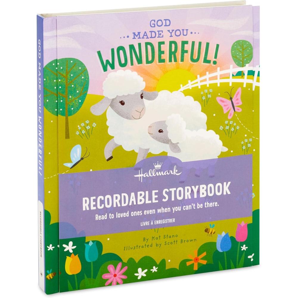 imageHallmark Recordable Book for Children God Made You Wonderful Easter Basket Stuffers
