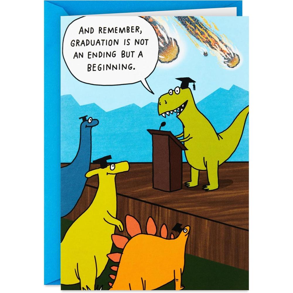 imageHallmark Shoebox Funny Graduation Card Dinosaur CommencementDinosaur Keynote Speaker