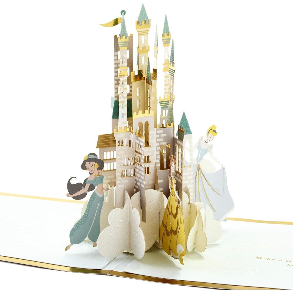 imageHallmark Signature Paper Wonder Disney Princess Pop Up Birthday Card Jasmine Belle Cinderella ArielPop Up Disney Princesses