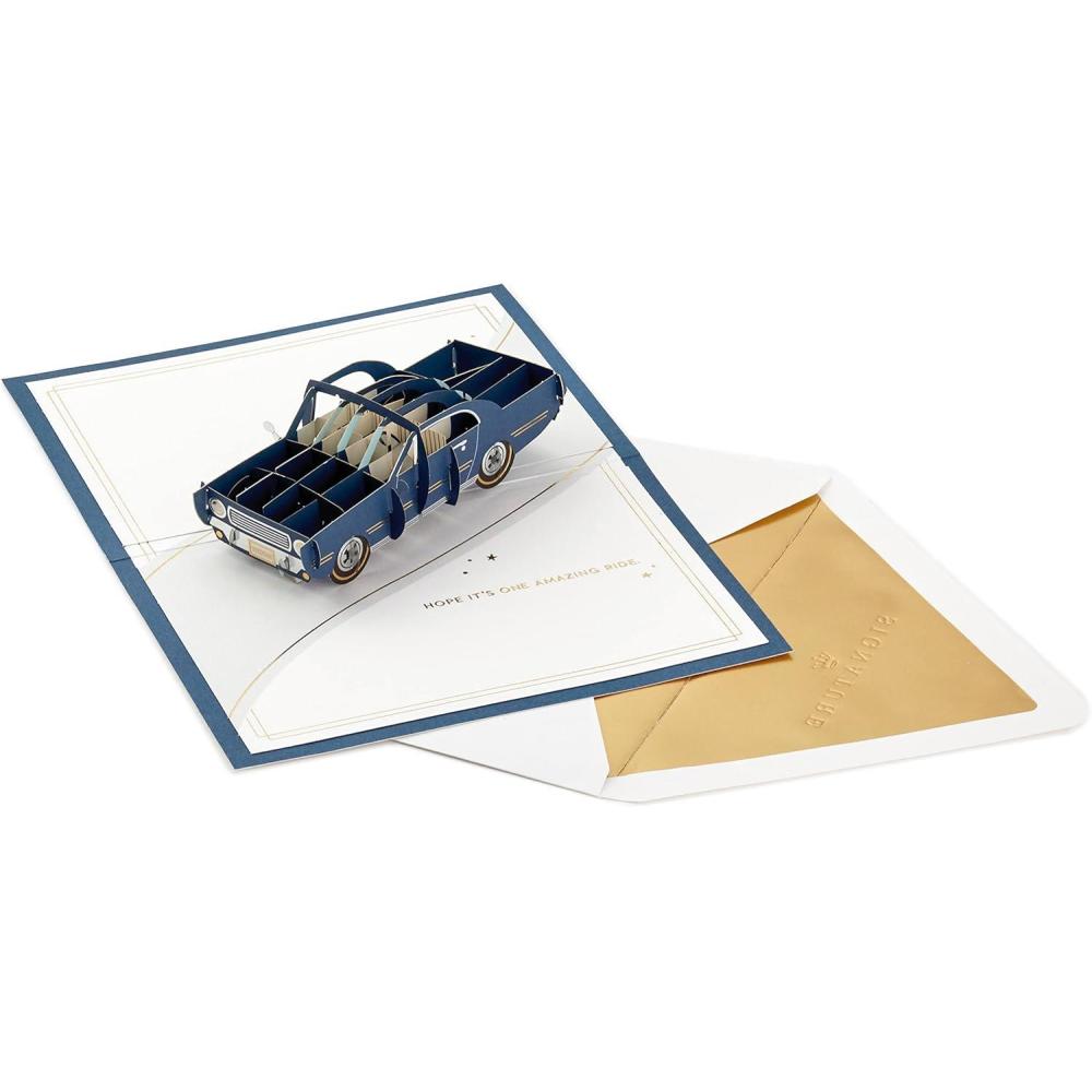 imageHallmark Signature Paper Wonder Pop Up Birthday Card Classic Car Amazing RidePop Up  Classic Car  Amazing Ride